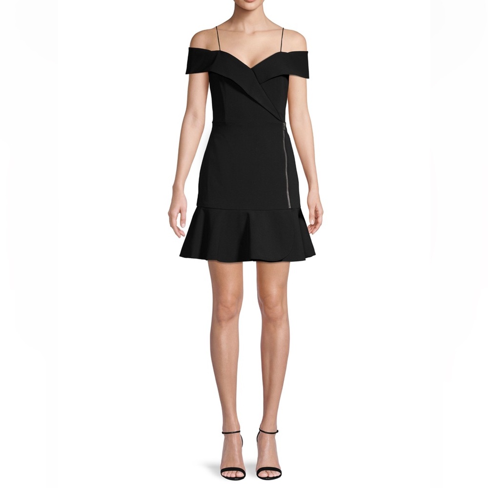 Alice and Olivia Dash Cold-Shoulder Wrap Flounce
Dress Size 10